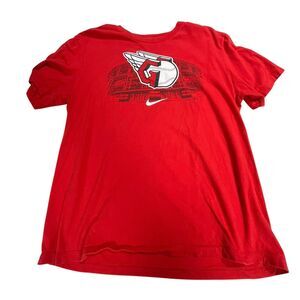 Kids Red Large Nike Dri Fit Cleveland‎ Guardians T Shirt